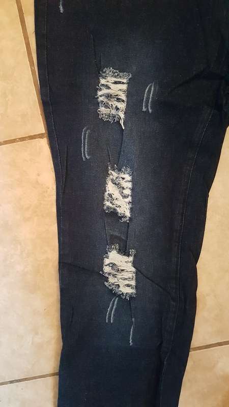 Navy Freyed Jeans  ******SA Size 44*********