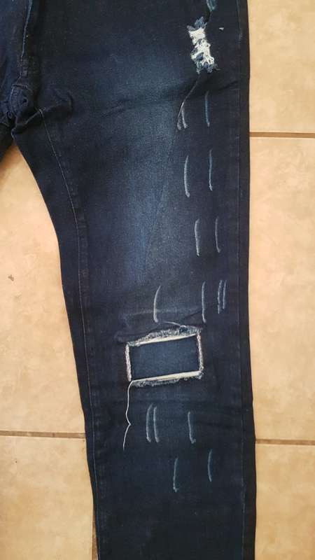 Navy Freyed Jeans  ******SA Size 44*********