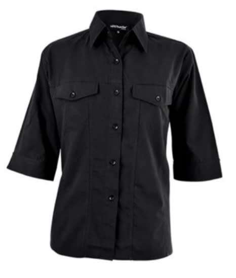Black corporate ladies shirt. *****Size L******