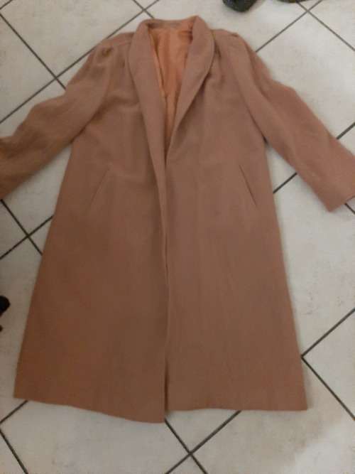 Tan color long coat size 36