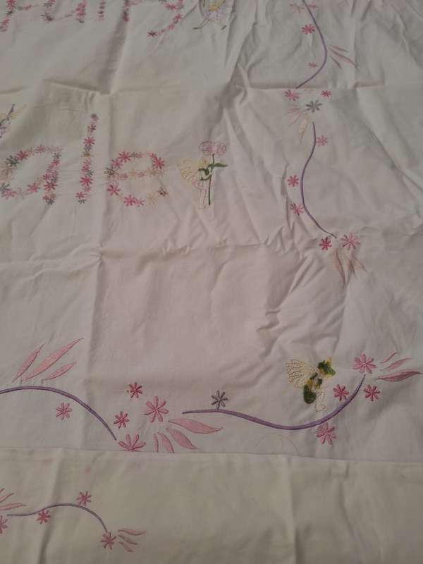 Fairy embroid duvet Cover - Single bed