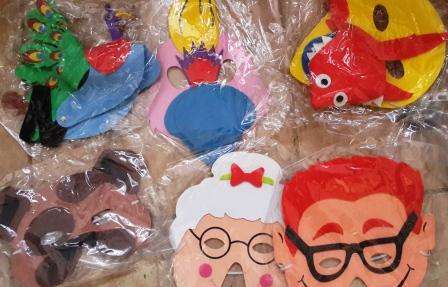 ******* Stock Clearance 10 x High quaity Mixed evafoam Masks - 1 bid for 10 Masks