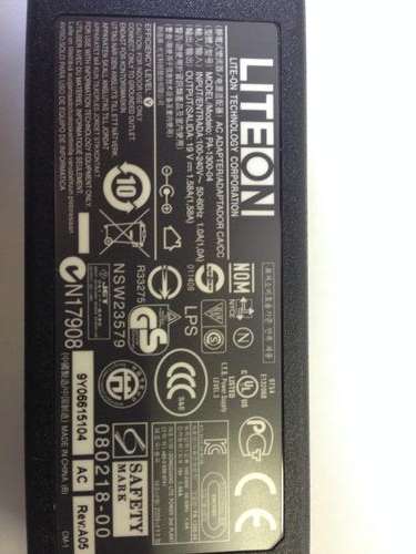 Acer Aspire One Charger (Brand New) LC.ADT00.006