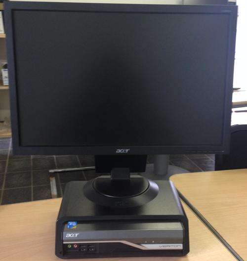 Acer Veriton L480G Tiny Desktop With 19" LCD Wide Screen - - - Crazy R1 Auction