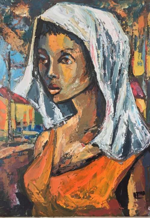 Stunning Itai Vangani original oil painting (60 x42 cm). Very low start. Investment art.