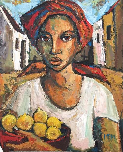 Stunning Itai Vangani original oil painting (51 x 41cm).. Investment art.