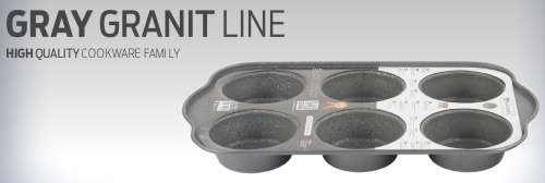 *R299.99*Blaumann Double Marble Coating Non-stick Muffin and Cupcke pan - 12 cup