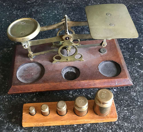 Vintage Scale with Set of weights