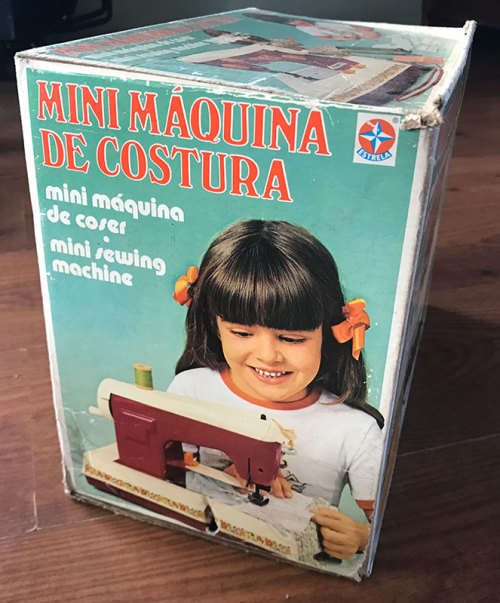 Vintage Toy Sewing Machine in Original Box