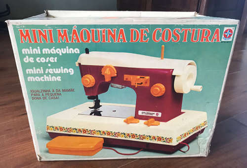 Vintage Toy Sewing Machine in Original Box