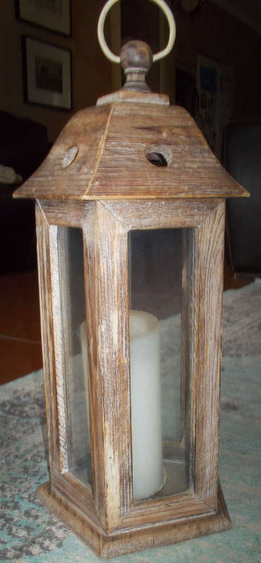 Large Wooden Candle Lamp Light Box