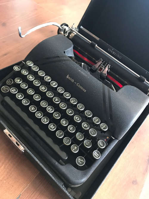 Antique Smith Corona Sterling Typewriter