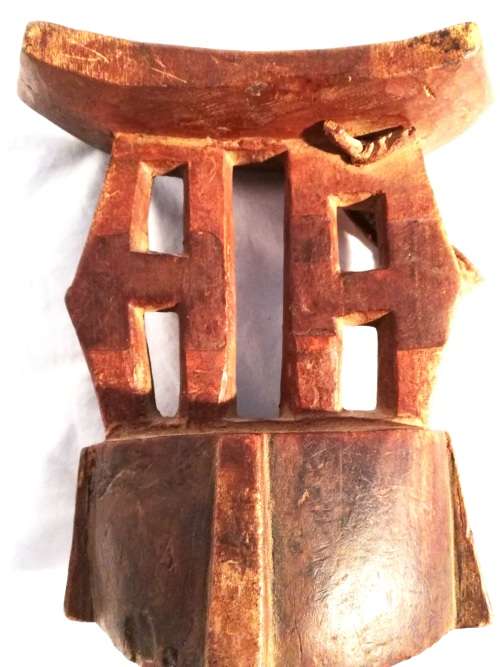 Beautiful collection of 2 Large African Head rests.for Jaxonrice (Statue in pic excluded)