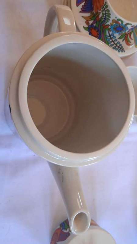 Gorgeous Villeroy and Boch Apulco design tea set 17 piece (Made in Luxembourg)
