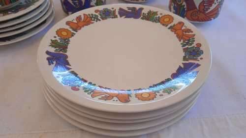 Gorgeous Villeroy and Boch Apulco design tea set 17 piece (Made in Luxembourg)