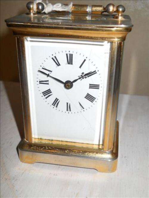 19th Century Victorian Brass Plated Carriage Clock