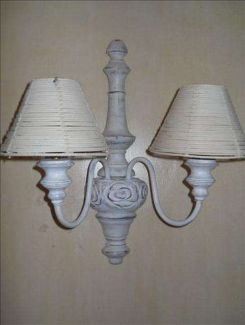 Beach Style Cream Wrought Iron Scone