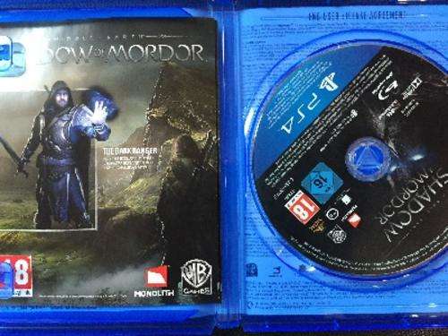 PS4 Shadow of Mordor with Bonus codes SEE INSIDE (Fantasy based on Lord of the rings)