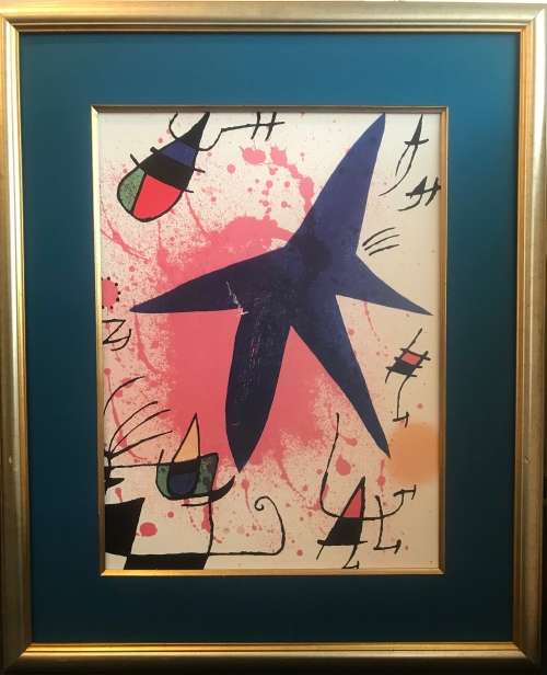 After - Joan Miro - Blue Star Print