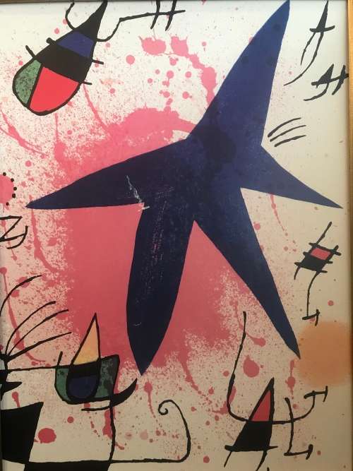 After - Joan Miro - Blue Star Print