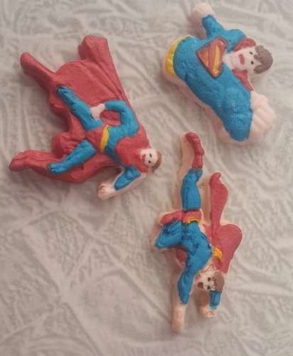 Superman Set 1 Cake Toppers Silicone Mould