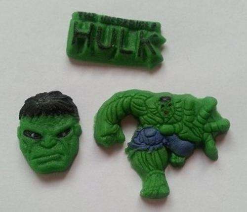 Hulk Set 1 Cake Toppers Silicone Mould