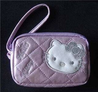 ADORABLE PURPLE HELLO KITTY CELLPHONE /MP3/ WALLET PURSE