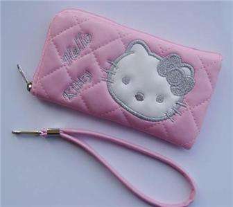 ADORABLE  PINK  HELLO KITTY  CELLPHONE /MP3/ WALLET PURSE