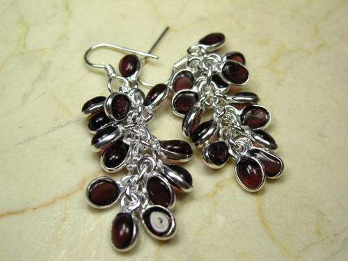 SWEET GRAPE AMETHYST SILVER EARRINGS