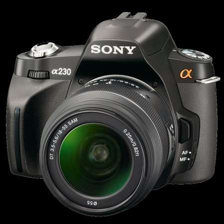Sony A230 Digital SLR camera with bag and standard 18 - 55 lense like new