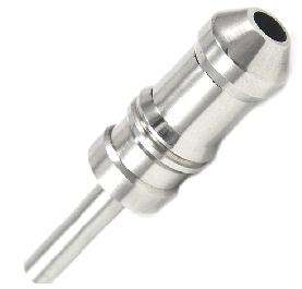 Stainless steel tattoo grip with back stem Size: 20mm50mm
