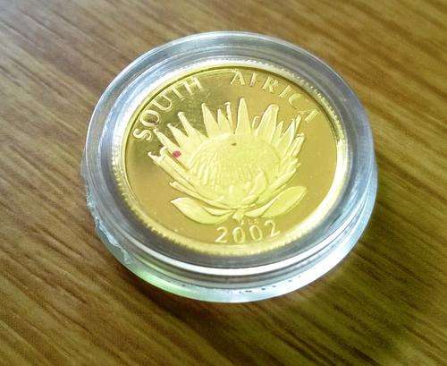 Protea 2002 World Summit 1/10 Oz Gold Proof