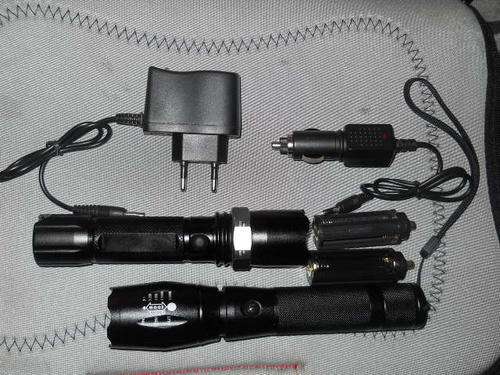 1800LM T6 CREE LED FLASHLIGHT KIT With 1200LM Torch Extra-Rechargeable and ZOOM Function