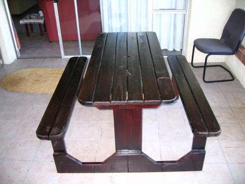 4 Seater pine picnic bench