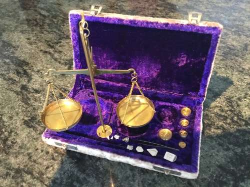 Antique Pocket Diamond Scale