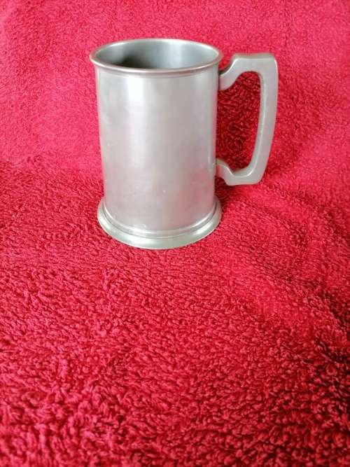 Pewter beer tankard