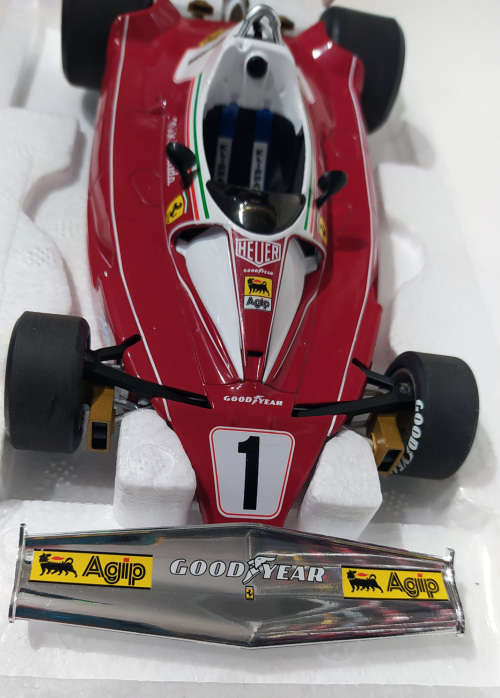 **EXTREMELY RARE & AS NEW** 1/18 Hot Wheels Elite F1 Ferrari 312 T2 - Niki Lauda #1 - Monaco GP 1976