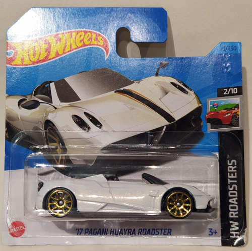 **NEW/SEALED** Hot Wheels 1/64 Roadsters Series 2/10 - 2017 Pagani Huayra Roadster - Carded