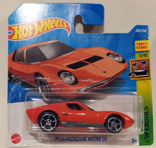 **NEW/SEALED** Hot Wheels 1/64 HW Exotics Series 5/10 - 1971 Lamborghini Miura SV Orange 202/250