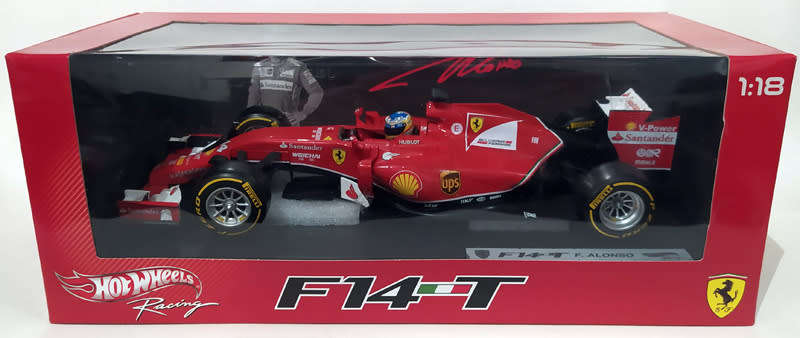 **RARE & AS NEW** 1/18 Hot Wheels Racing F1 Ferrari F14-T - Fernando Alonso - MINT