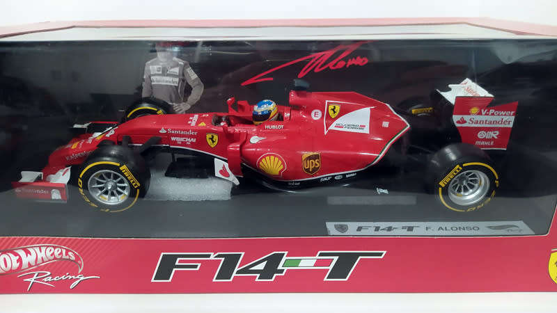 **RARE & AS NEW** 1/18 Hot Wheels Racing F1 Ferrari F14-T - Fernando Alonso - MINT