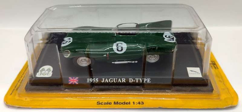 **NEW/SEALED/RARE** 1/43 Del Prado Jaguar D-Type 1955 #6
