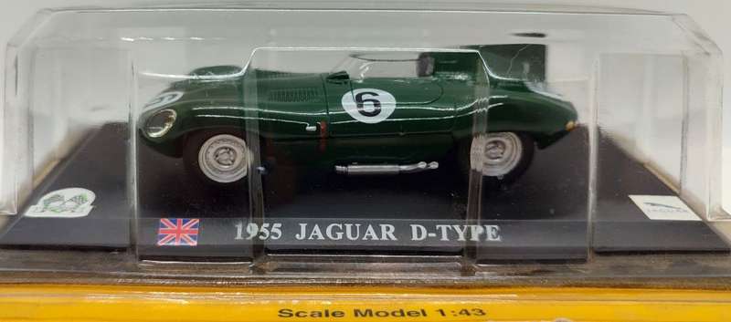 **NEW/SEALED/RARE** 1/43 Del Prado Jaguar D-Type 1955 #6