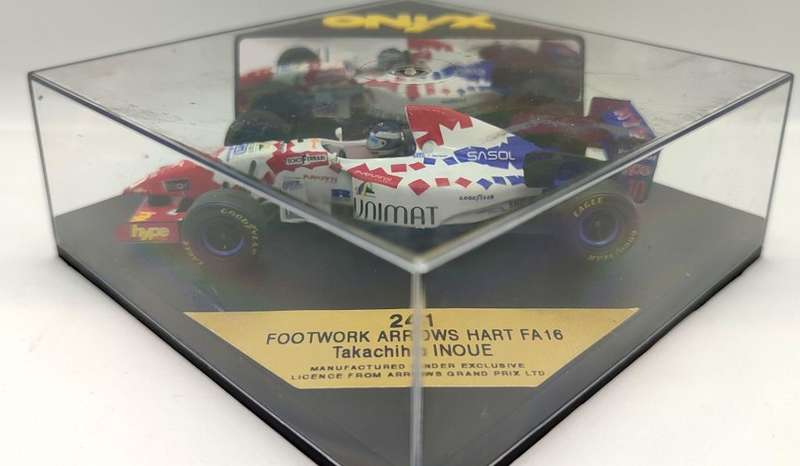 **USED** 1/43 ONYX Footwork Arrows Hart FA16 Takachiho Inoue #10 Sasol