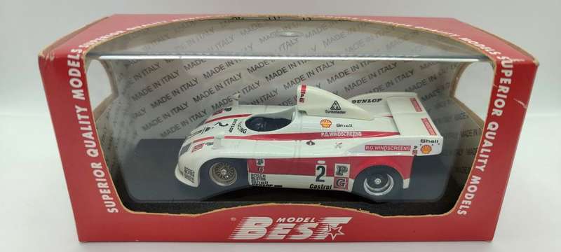**BOXED** 1/43 Best Model Porsche 908-4 Kyalami 1981 #2