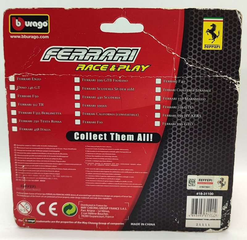 **NEW/SEALED** 1/43 Bburago Ferrari Garage - Ferrari 250 Testa Rossa - Black
