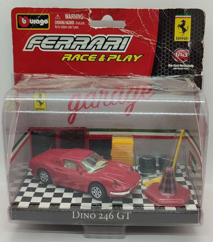 **NEW/SEALED** 1/43 Bburago Ferrari Garage - Ferrari Dino 246 GT