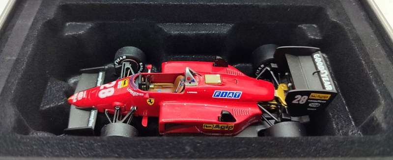 **USED/COLLECTORS** 1/43 HW Racing/IXO Tin Case Series - Ferrari F1 156-85 Rene Arnoux 1985 #28