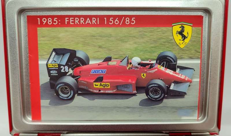 **USED/COLLECTORS** 1/43 HW Racing/IXO Tin Case Series - Ferrari F1 156-85 Rene Arnoux 1985 #28