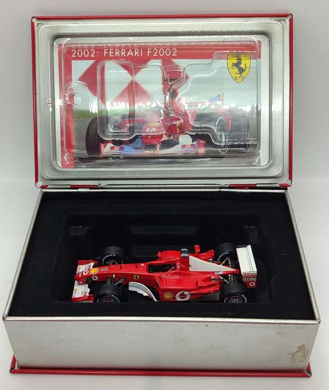 **USED/COLLECTORS** 1/43 HW Racing/IXO Tin Case Series - Ferrari F1 F2002 R Barrichello #2